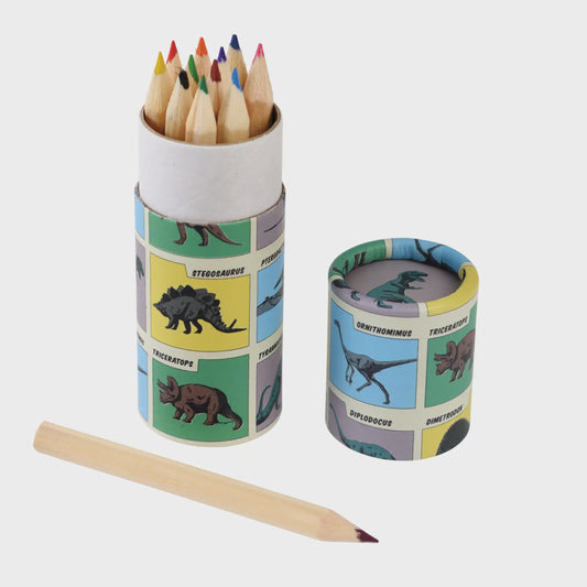 Rex Prehistoric Land Colouring Pencil Tubes