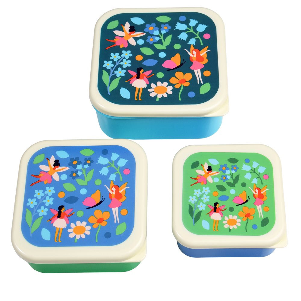 Rex London Set of 3 Snack Boxes / Fairies in the Garden