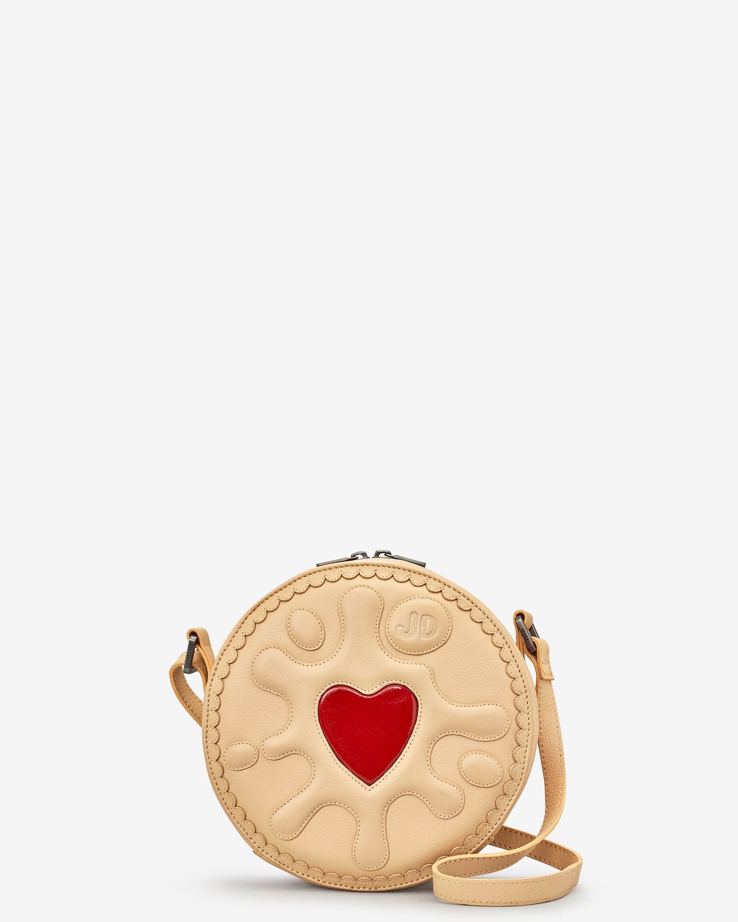 Yoshi Leather Jammy Dodger Biscuit Cross Body Bag