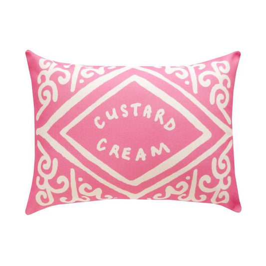 Nikki McWilliams Custard Cream Cushion - Candyfloss