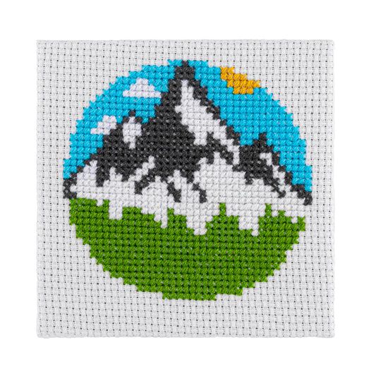 Stitchfinity Mini Cross Stitch Kit Mountains