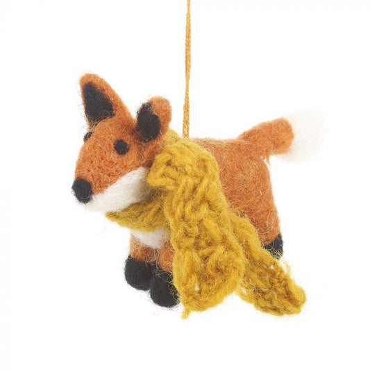 Felt So Good Rusty Fox hanging decoration