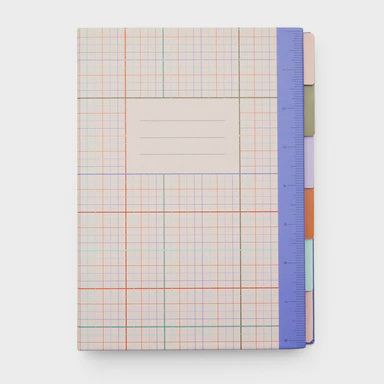 Kikkerland Inkerie Divider Notebook With Ruler