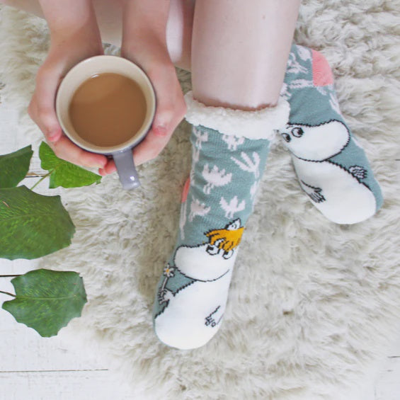 House of Disaster Moomin Floral Slipper Socks