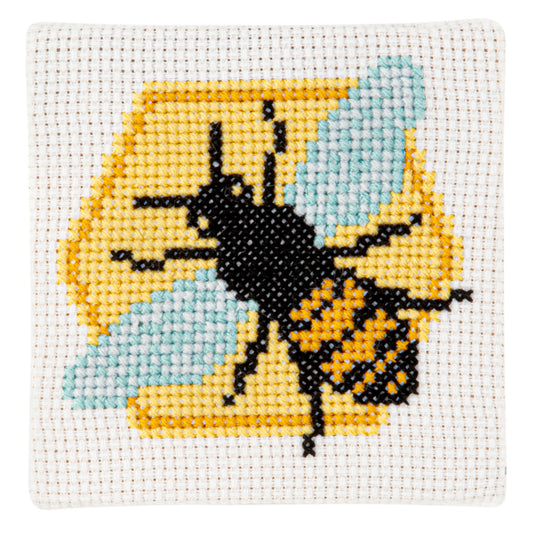 Stitchfinity Mini Cross Stitch Kit Bee