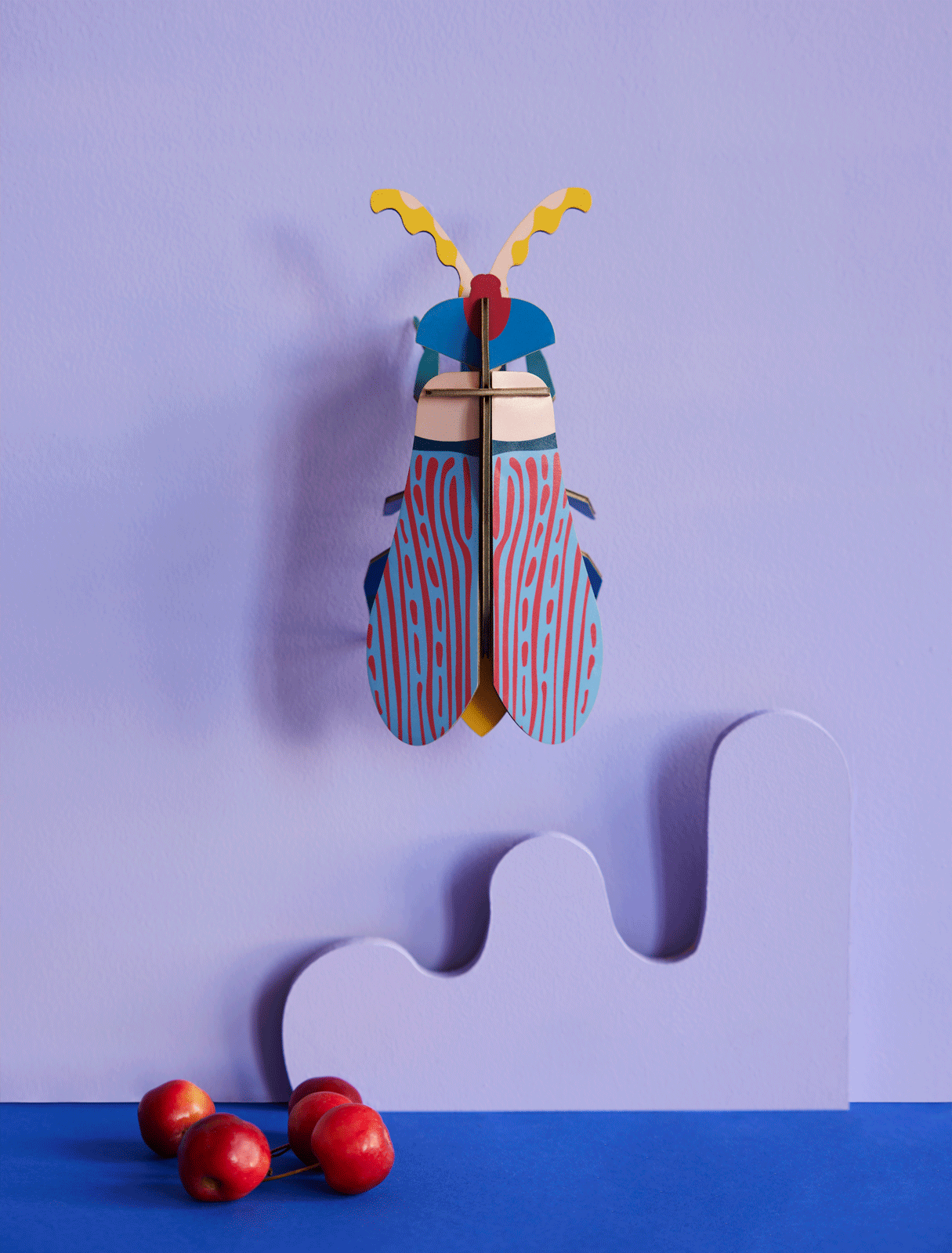 Studio Roof Striped Wing Beetle Wall Decoration