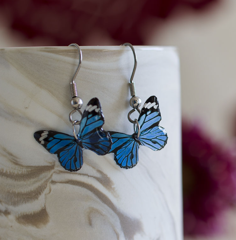 Acdria Blue Monarch Earrings