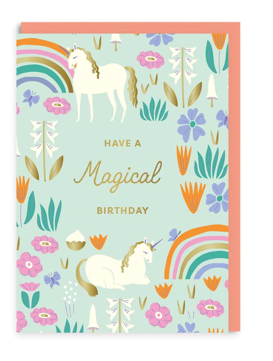 Elizabeth Olwen Unicorn Birthday Card - Podarok