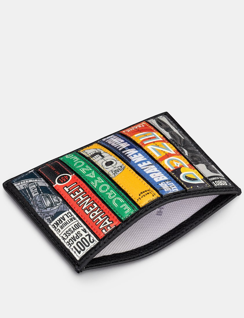 Yoshi Sci-Fi Bookworm Slim Leather Card Holder