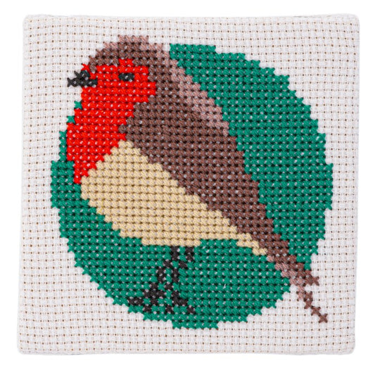 Stitchfinity Mini Cross Stitch Kit Robin