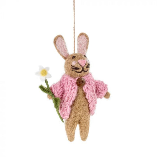 Felt So Good Blossom Bunny Hanging Decoration