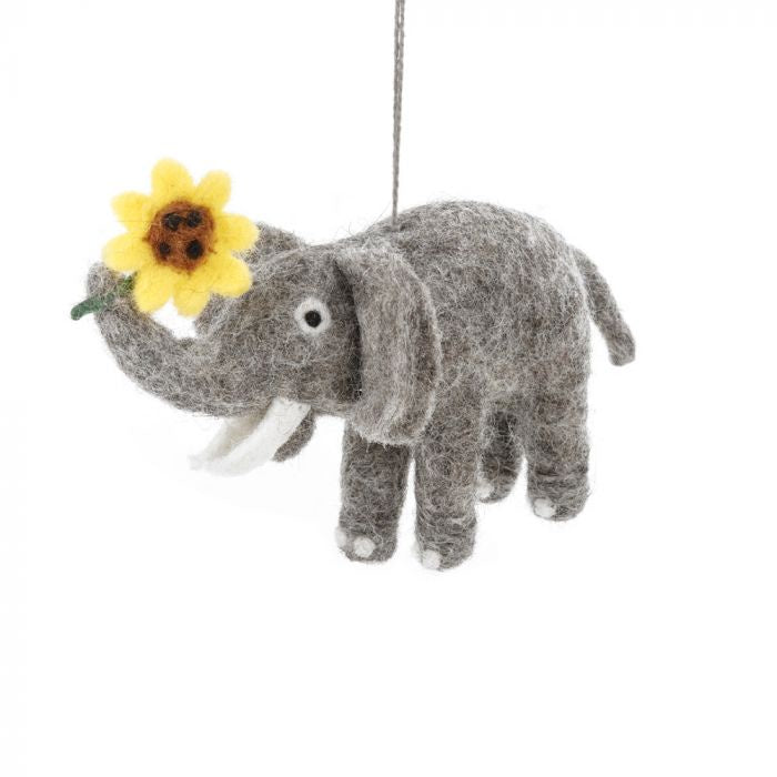 Felt So Good Elephant with Sunflower