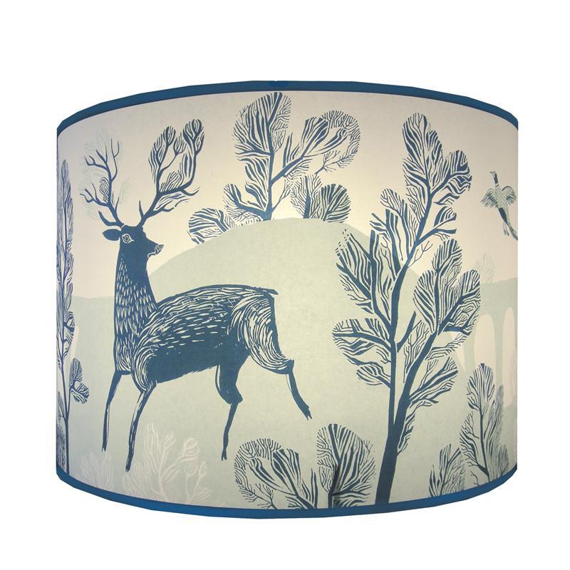 Lush Designs Blue Stag Lampshade