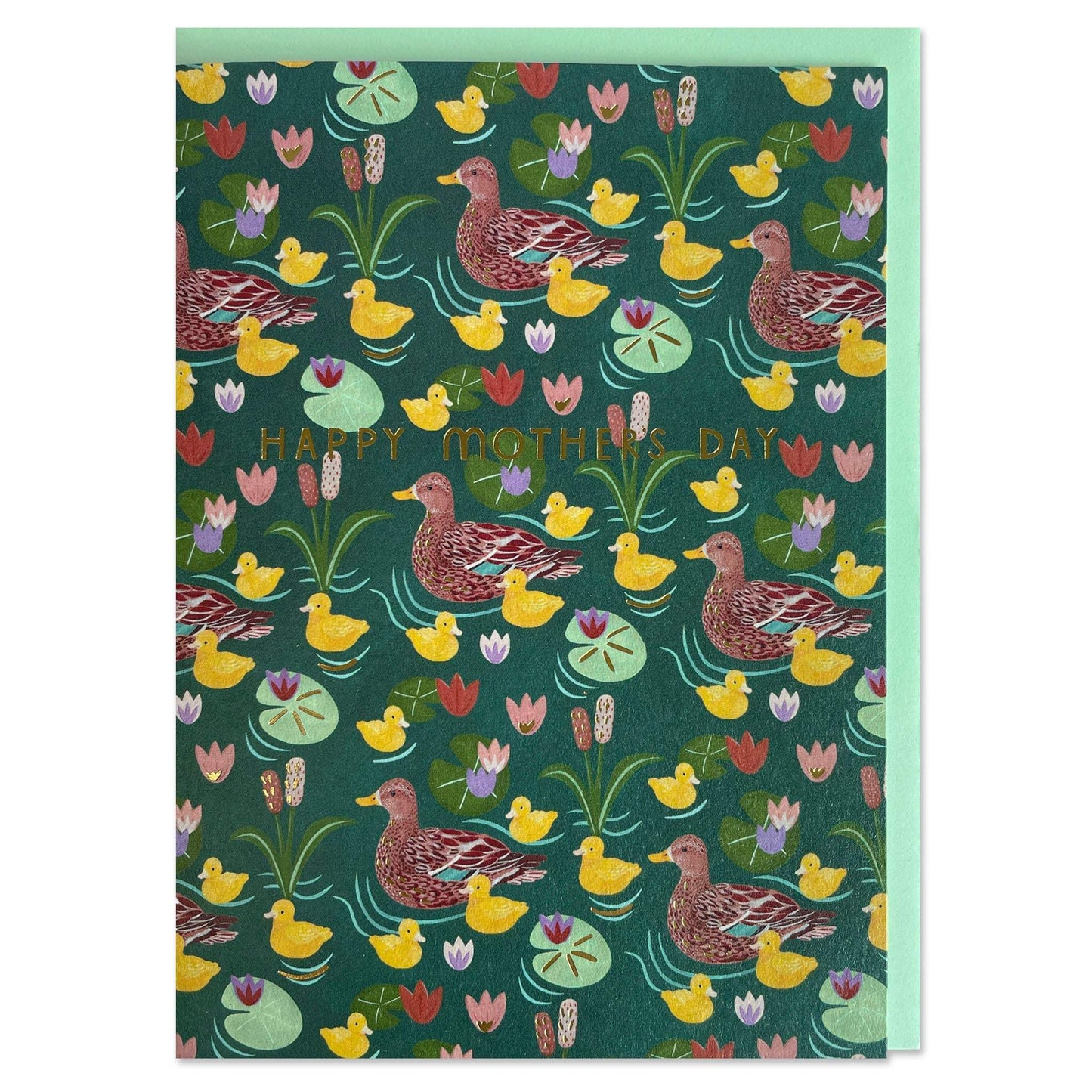 Raspberry Blossom Wild Mothers Day Ducklings Card